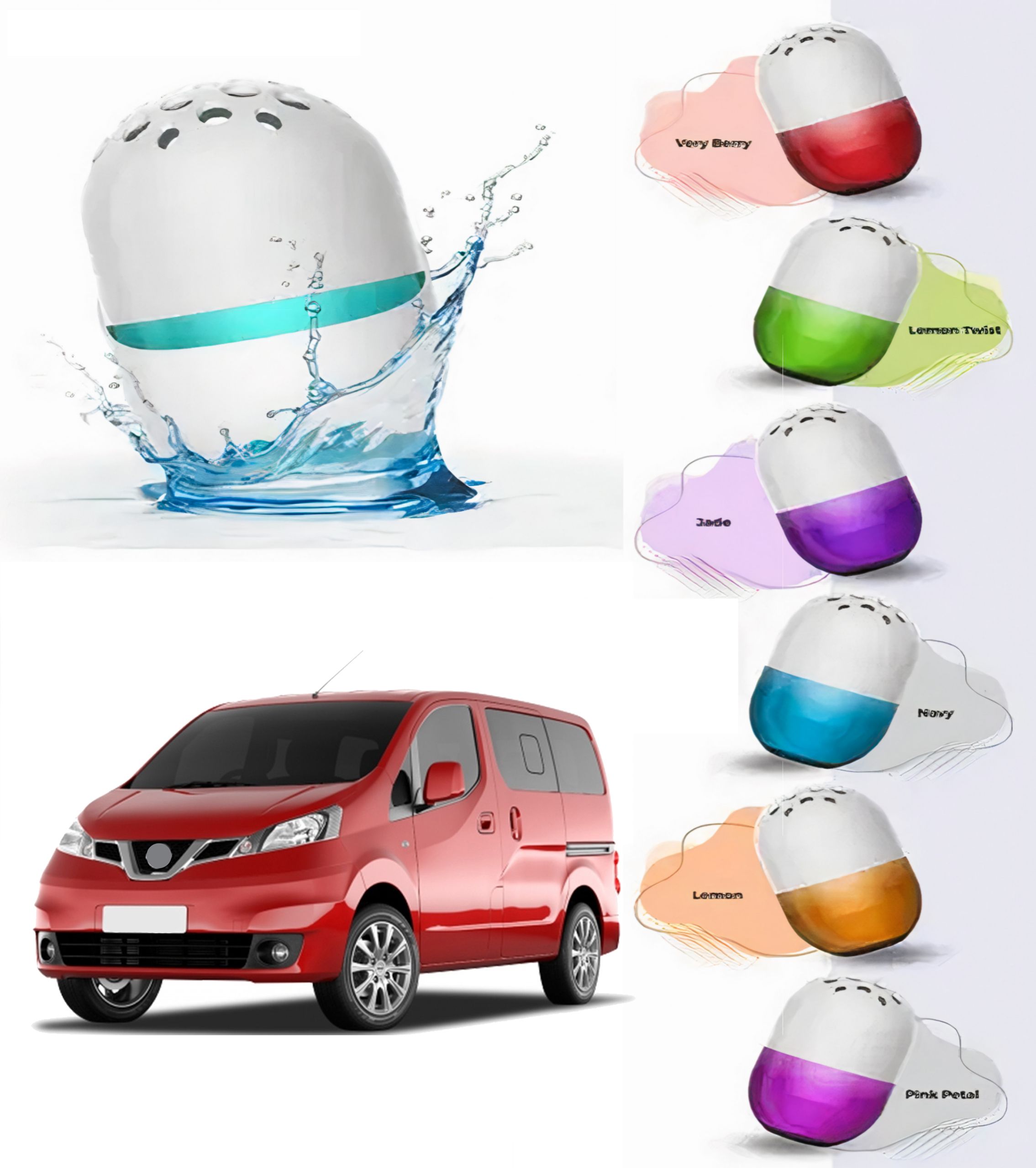 shopone Car Mint Air Freshner Pack Of 1 (Multicolor) For Evalia Mint Air Golf Car Freshner Air Purifier-picture-17
