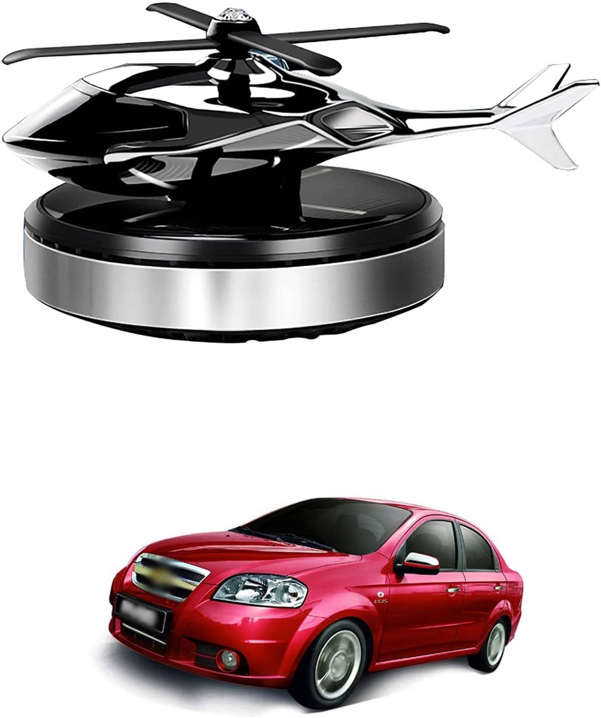 lovmoto Car Air Freshener Car Fragrance Diffuser Creative Solar Helicopter Perfume 614 Air Purifier-picture-25