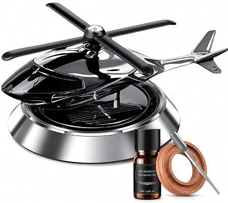 clixora CL-CAR AIR FRESHENER-01 Solar Powered Rotating Helicopter Dashboard Ornament Air Purifier-picture-23