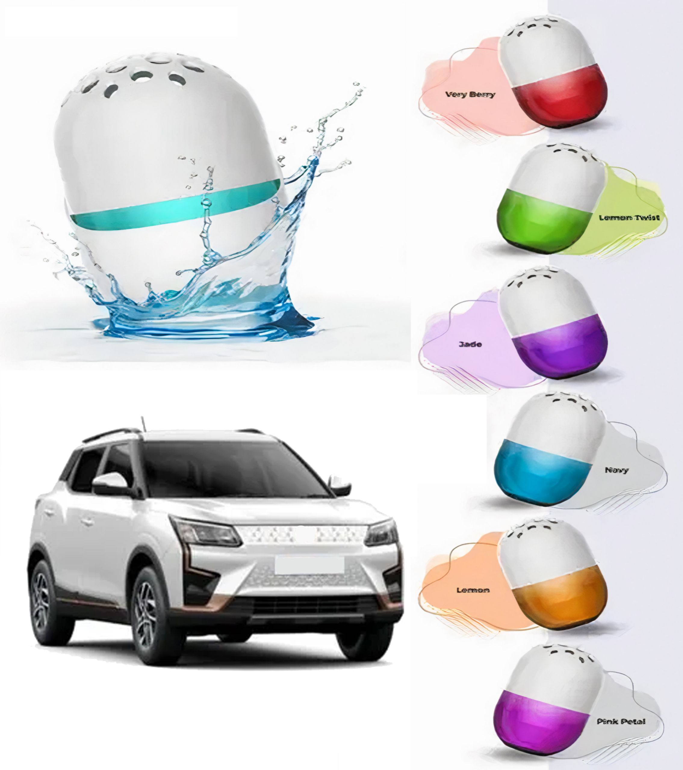 shopone trading Car Mint Air Freshner Pack Of 1 (Multicolor) For Xuv 400 Mint Air Golf Car Freshner Air Purifier-picture-25