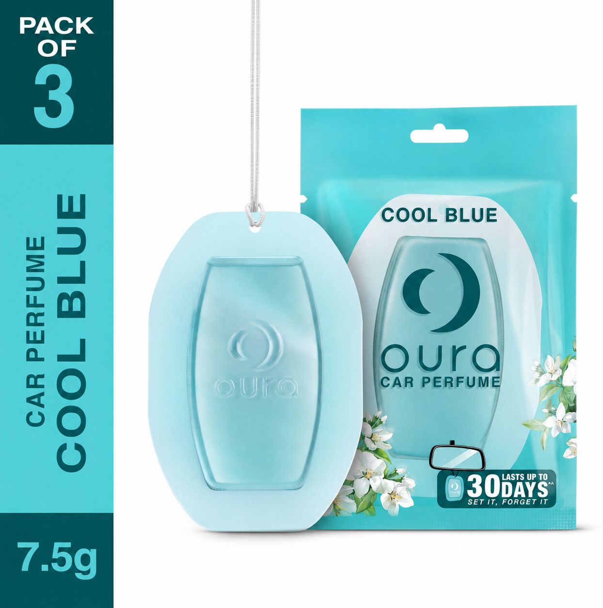 Cool Blue Diffuser Cool Blue Car Perfume | Car Air Freshener| Car Accessories (7.5 g X 3)-image-21