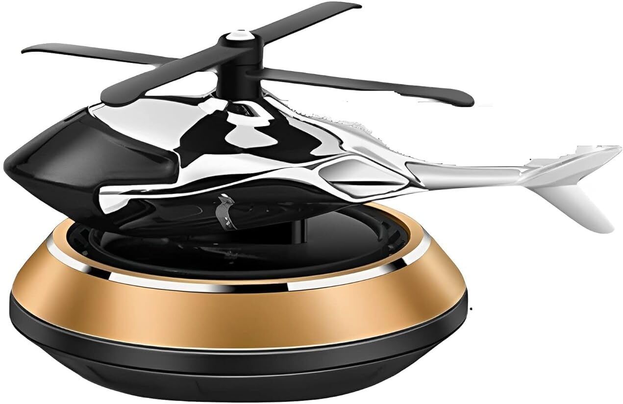 Helicopter Solar Car Interior Decoration Accessories Fragrance For car Car Air Vent Trim-image-32