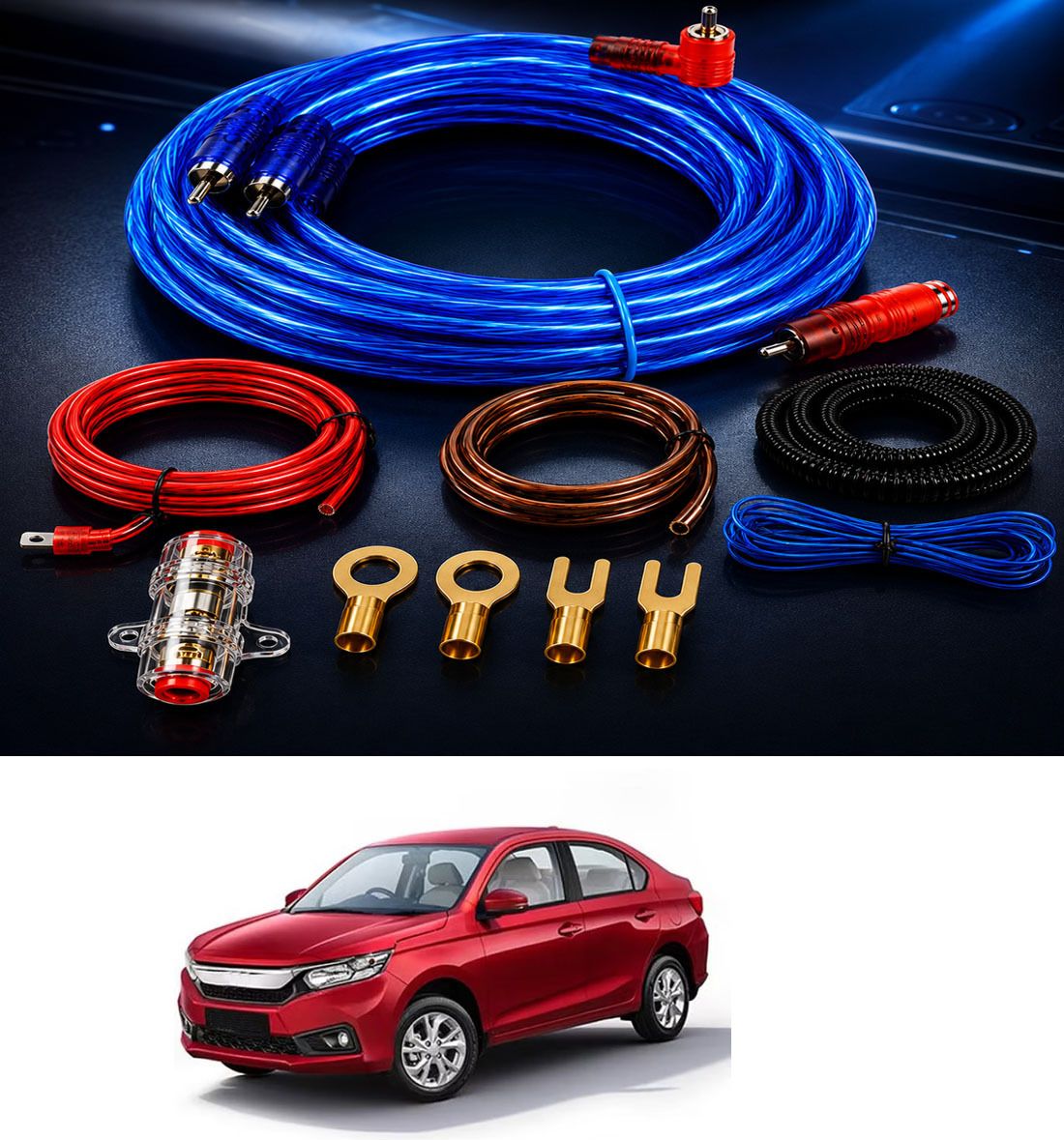 rrss Universal Extra Wiring Installation Amplifire Kit For car 15 Two Class B Car Amplifier-picture-13