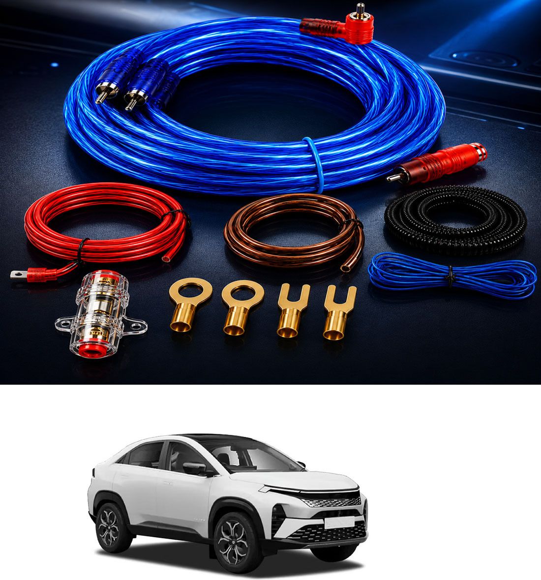 rrss Universal Extra Wiring Installation Amplifire Kit For car 75 Two Class B Car Amplifier-picture-11