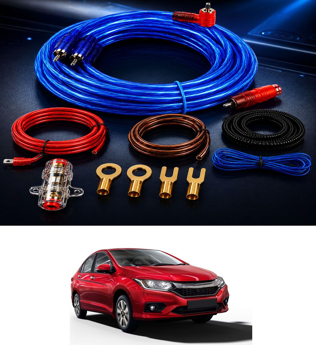 rrss Universal Extra Wiring Installation Amplifire Kit For car 130 Two Class B Car Amplifier-picture-12