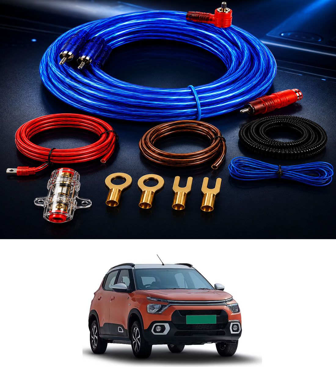 rrss Universal Extra Wiring Installation Amplifire Kit For car 65 Two Class B Car Amplifier-picture-16