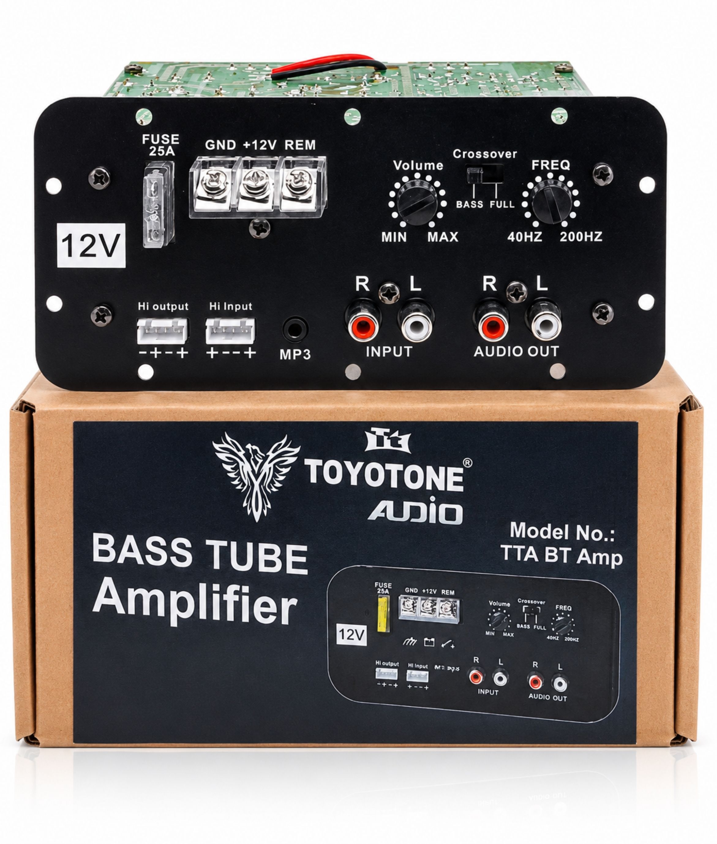 toyotone 12V Mono Channel 120W Car Amplifier For Bass Tube and Subwoofer Kit Mono Class AB Car Amplifier-picture-13