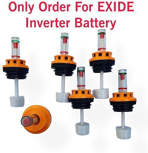 Inverter Battery Water Level Indicator Cap 6Pc Only Exide Battery Car Battery Tray-image-10