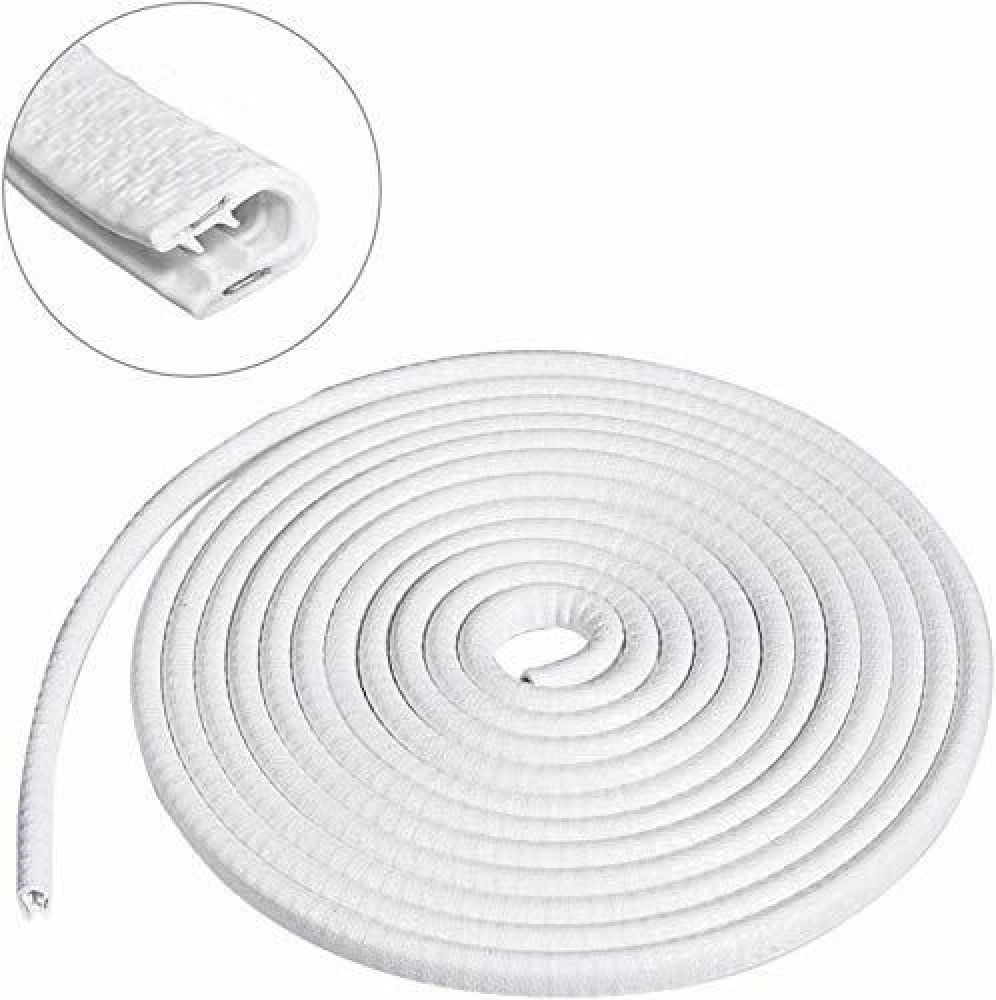 Universal U-Shape Car Door Edge Guard Trim Molding Protector - White (5 Meter) Car Beading Roll For Bumper, Door, Grill and Garnish Cover, Trunk, Window, Window Sill-image-44