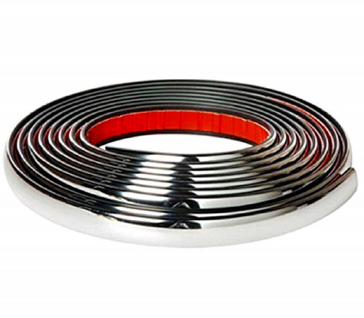 Chrome Beading Roll For Car Exterior Decorating and Styling Strips 12MM 3 Meter Car Beading Roll For Grill and Garnish Cover, Window, Door, Bumper, Trunk, Hood-image-23
