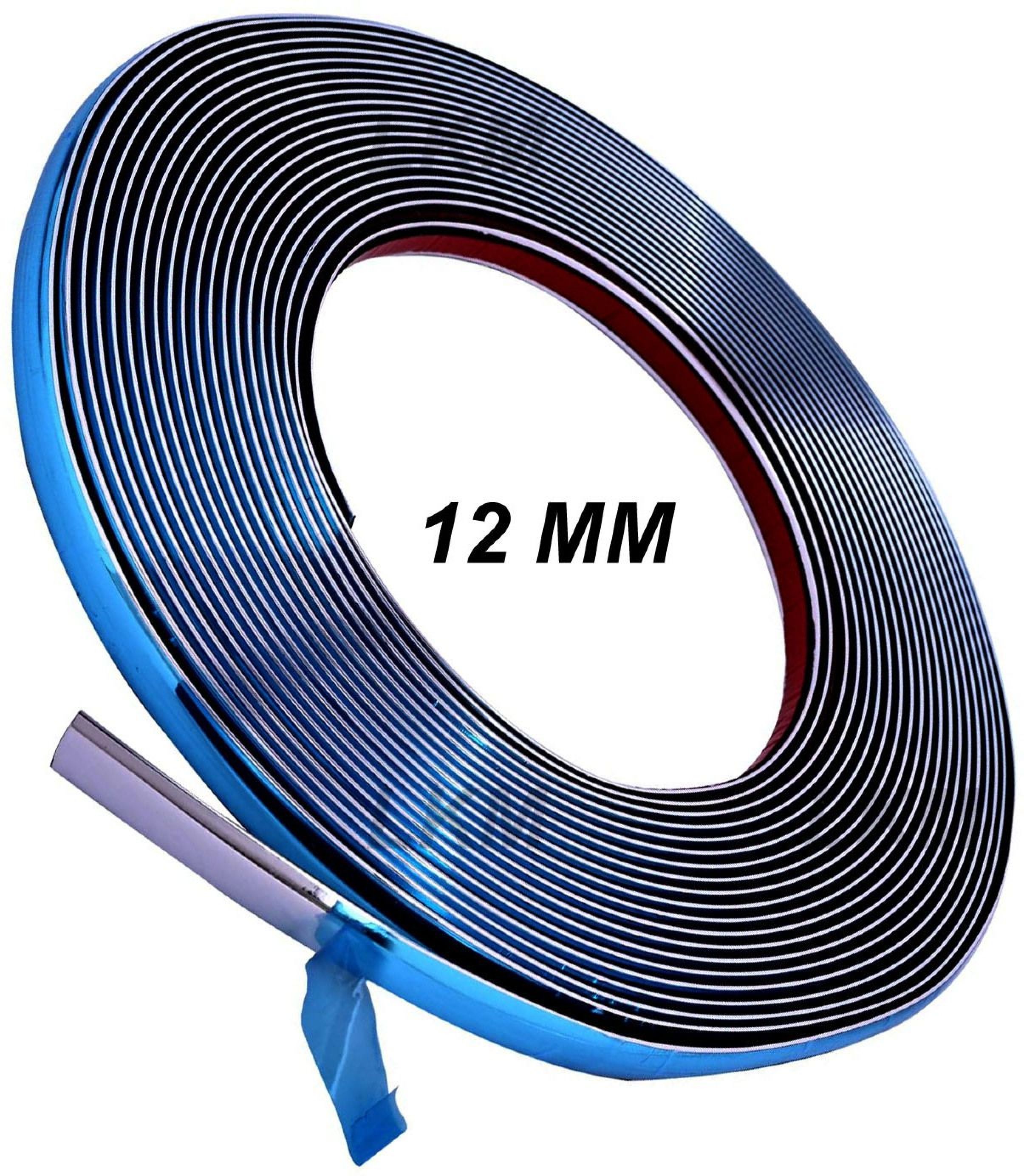 12mm Chrome Car Styling Strip - Universal DIY Exterior/Interior Trim (2 Meters) Car Beading Roll For Window, Bonnet, Door, Bumper, Grill and Garnish Cover, Window Sill-image-46
