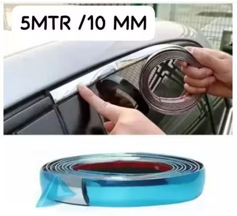 (5 Meter) Window Chrome Beading Roll Custom Plated Decoration Trim Strip Line Car Beading Roll For Grill and Garnish Cover-image-12
