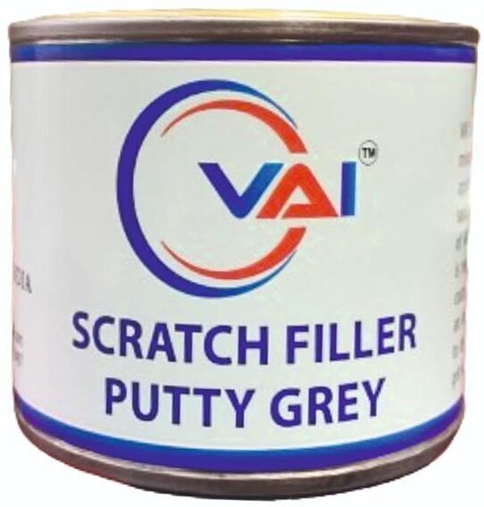 Scratch filler putty Grey-200 gms, Putty knife 1 & 320 Grit sandpaper Car Body Filler Putty-image-9