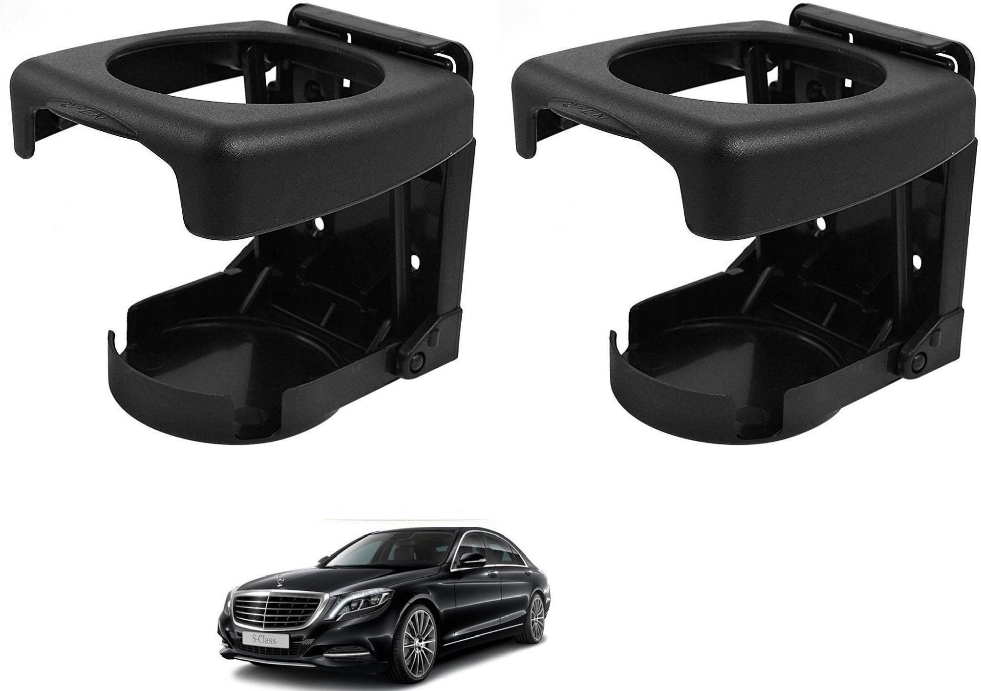 Car Foldable Black Drink Holder Cup Holder For MARUTI MERCEDES S-CLASS Car Bottle Holder