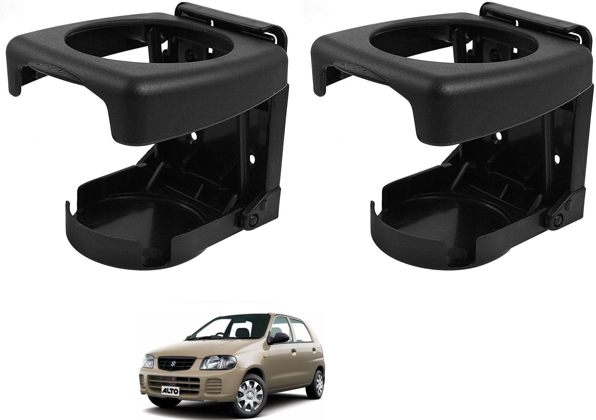 Car Foldable Black Drink Holder Cup Holder For MARUTI OLD ALTO Car Bottle Holder