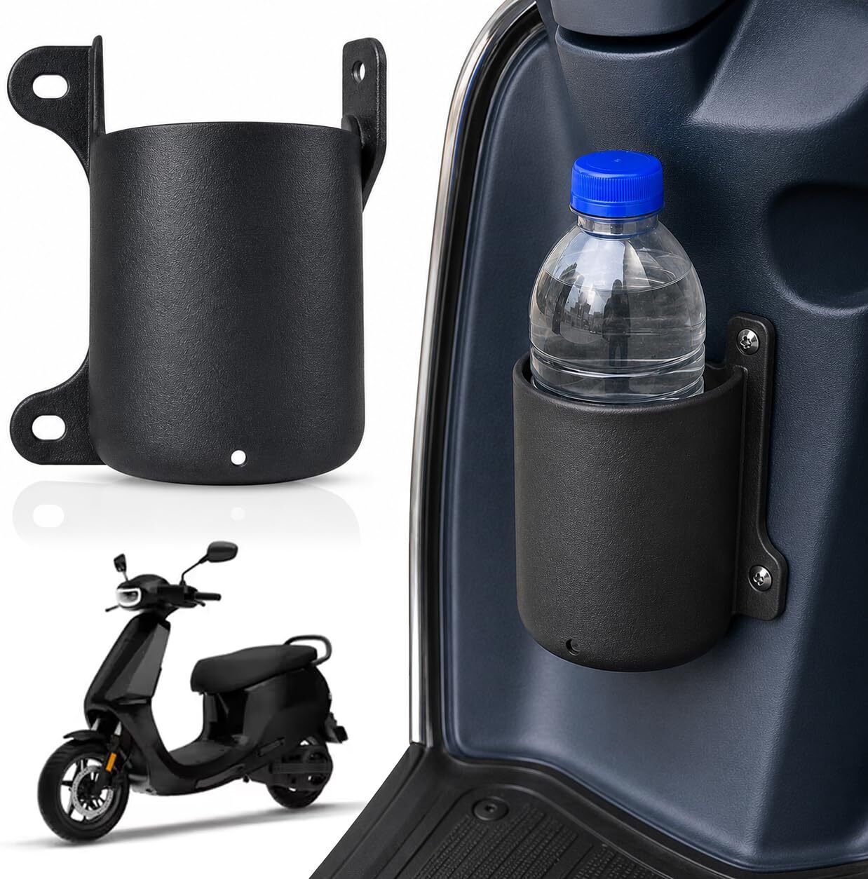 Heavy-Duty Cup Holder for Water Bottles, Mobile Phone, Drink Holder for Xoom 110 Car Bottle Holder-image-19