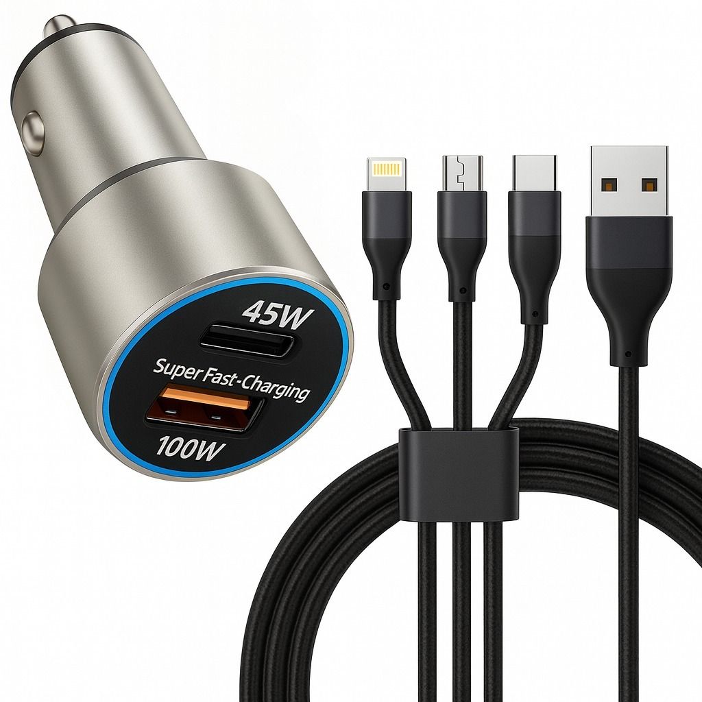 145 W Qualcomm 3.0 Turbo Car Charger-image-13