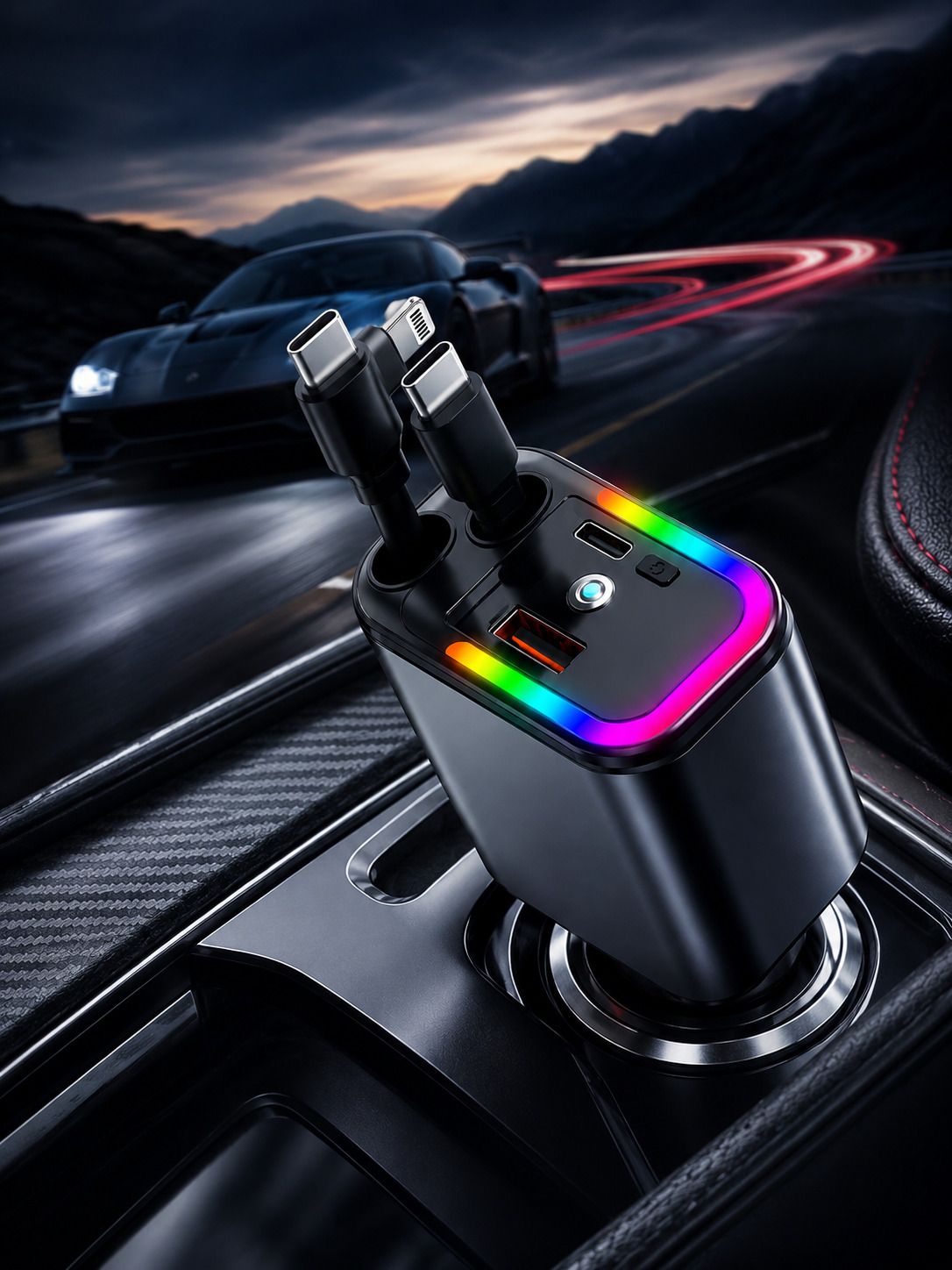 mvc enterprise 120 W Qualcomm Certified Turbo Car Charger-picture-5