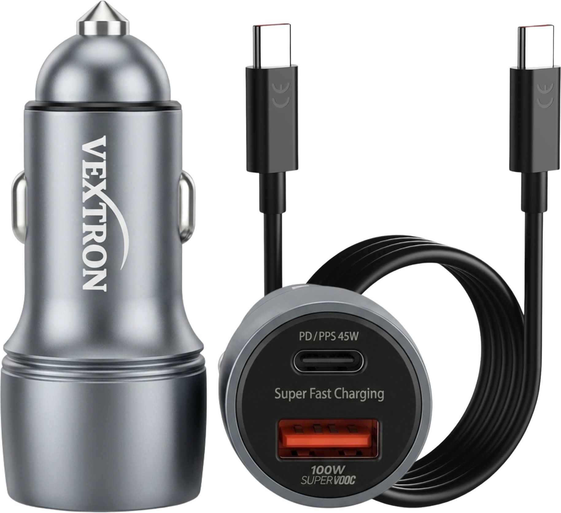 vextron 145 W Qualcomm 3.0 Turbo Car Charger-picture-43