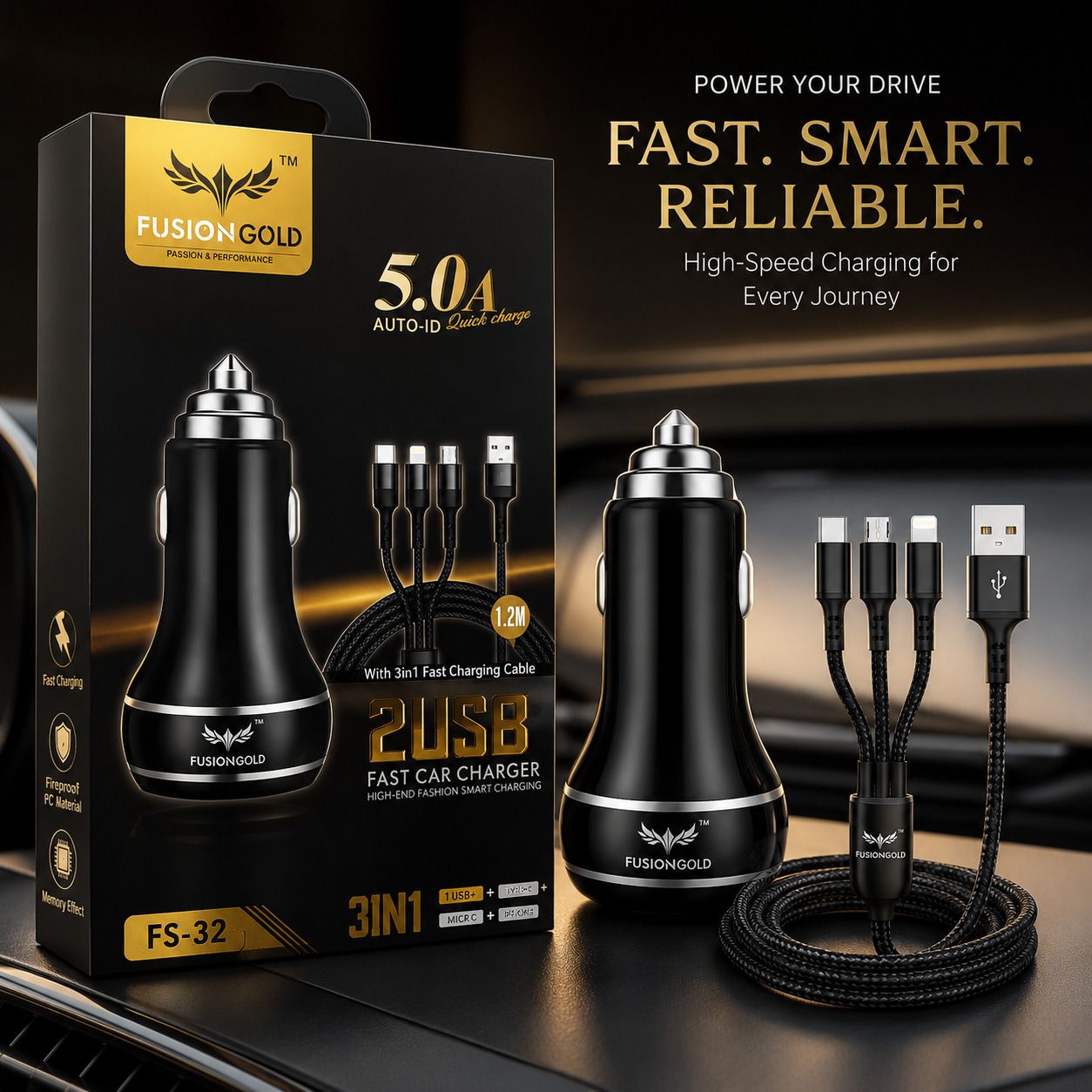 coll of fest 5 Amp Turbo Car Charger-picture-36