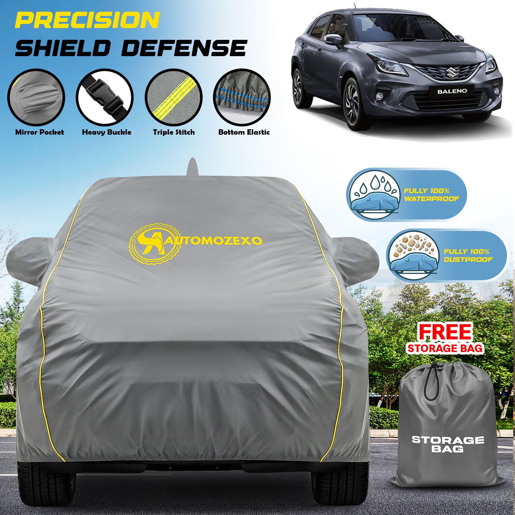 automozexo Maruti Baleno, Baleno Vxi Body Cover-picture-19