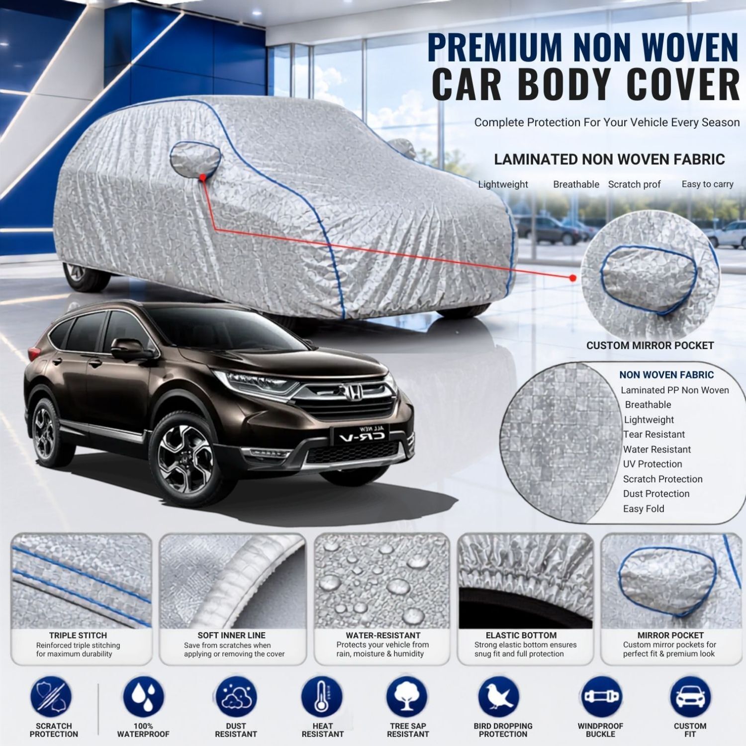 Honda CR-V,CR-V 2.0,CR-V 2.4,CR-V,CR-V Diesel,CR-V 2WD,CR-V AWD,CR-V VX,CR-V ZX Body Cover-image-27