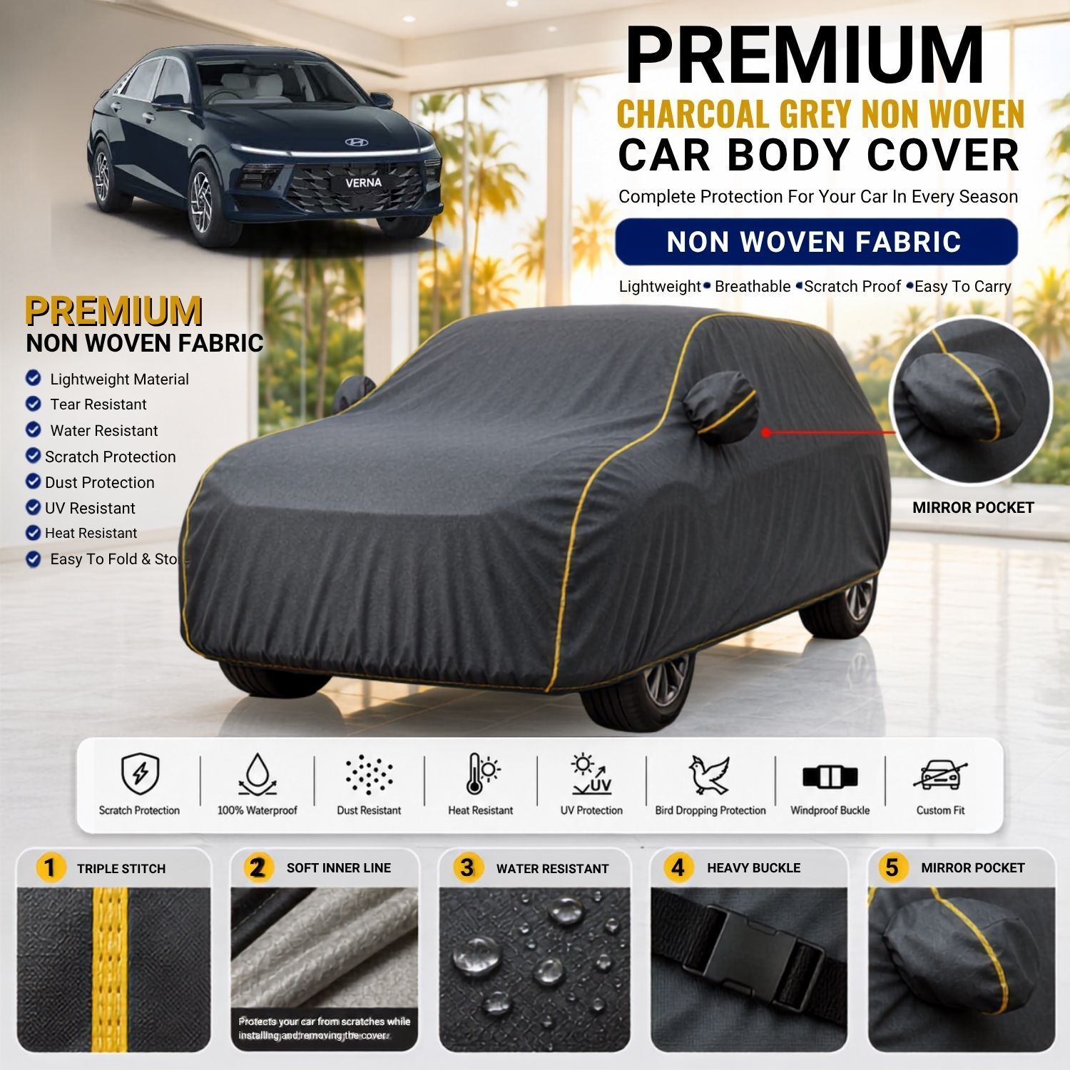 Hyundai Hyundai Fluidic Verna Non Woven Car Cover Hyundai Fluidic Verna Car Cover, Hyundai Fluidic Verna Body Cover, Fluidic Verna Waterproof Car Cover, Fluidic Verna Dustproof Car Cover, Fluidic Verna UV Protection Cover, Fluidic Verna Custom Fit Cover, Fluidic Verna Mirror Pocket Cover, Fluidic Verna All Weather Cover, Fluidic Verna Full Body Cover, Fluidic Verna Car Cover Body Cover-image-41