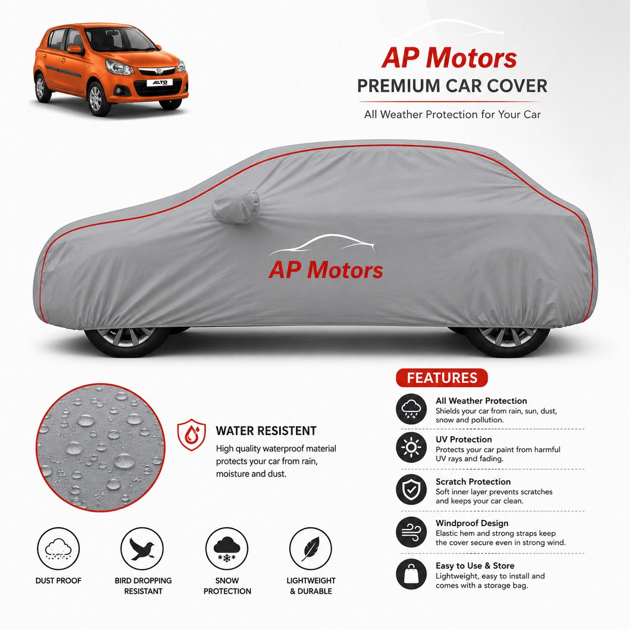 ambuj Maruti Suzuki Maruti Suzuki Alto Body Cover-picture-26