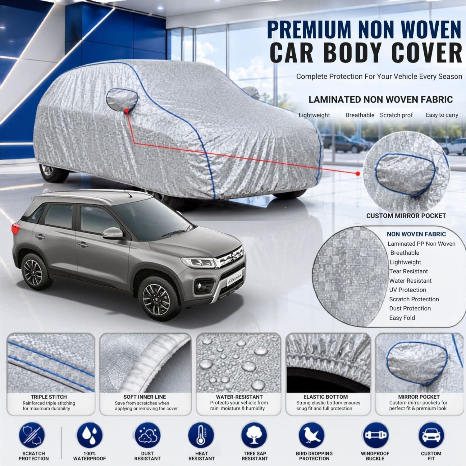 Maruti Suzuki Vitara Brezza,Vitara Brezza Facelift Body Cover-image-8