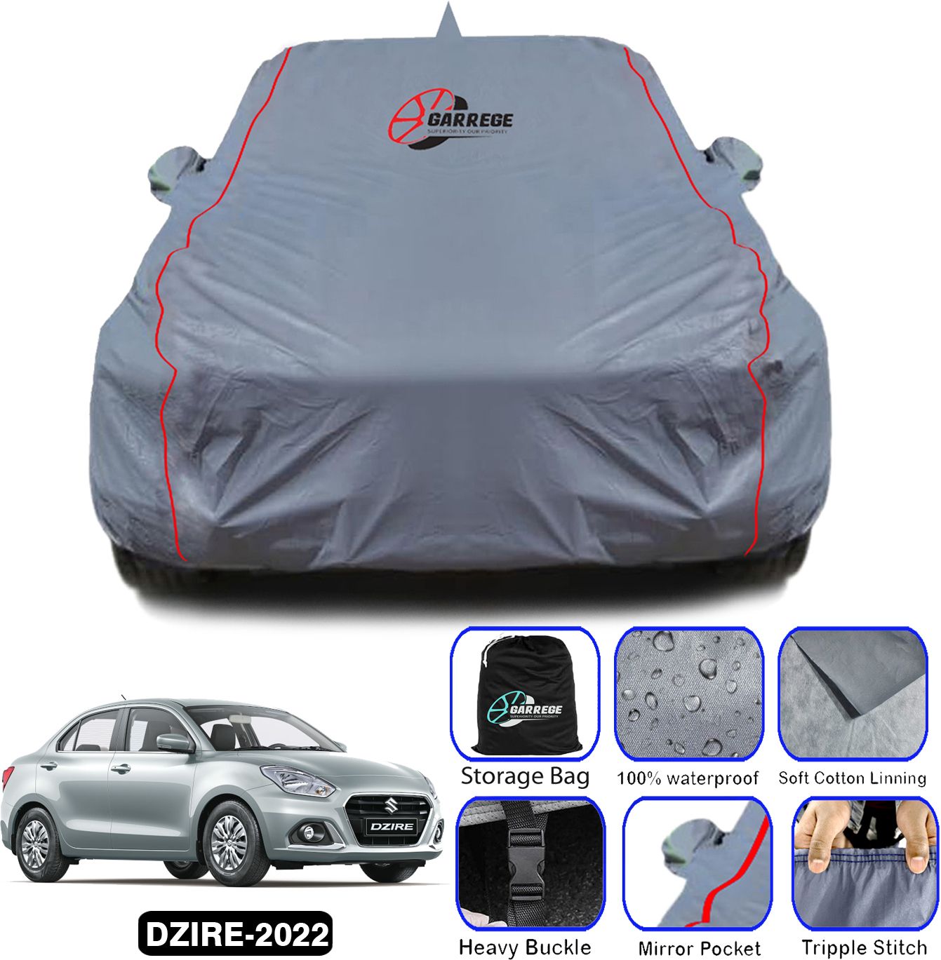 Maruti Dzire Body Cover-image-24
