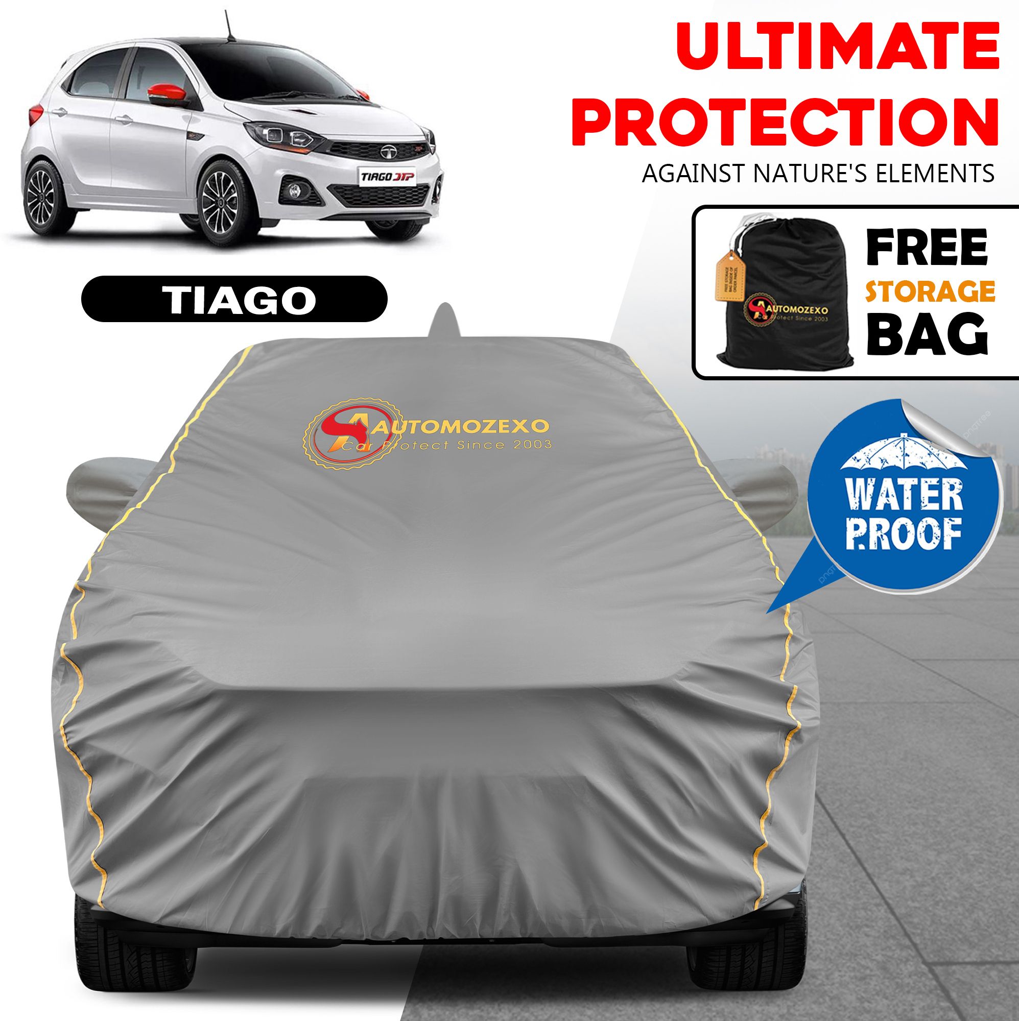 Tata Tiago, Tiago 1.2 Revotron XT, Tiago 1.2 Revotron XZ, Tiago 1.05 Revotorq XZ Body Cover