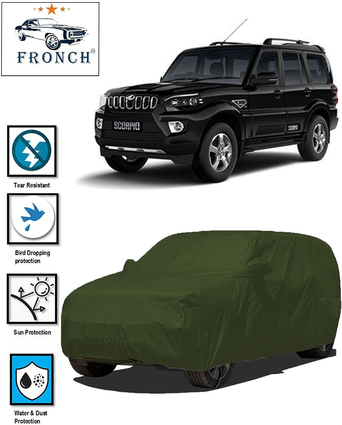 fronch Mahindra Scorpio Body Cover-picture-0