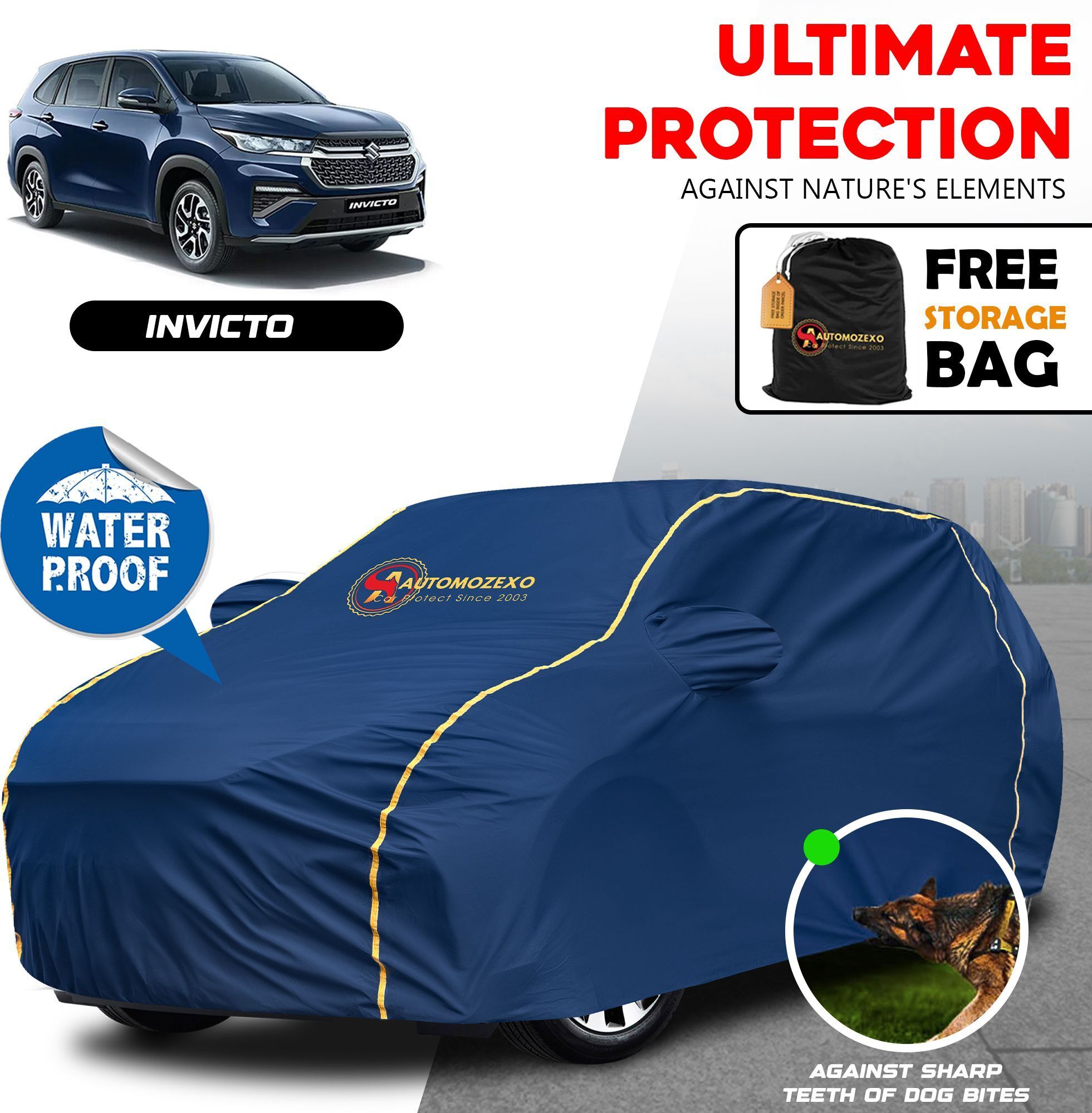 automozexo Maruti Suzuki Universal For Car Body Cover-picture-10