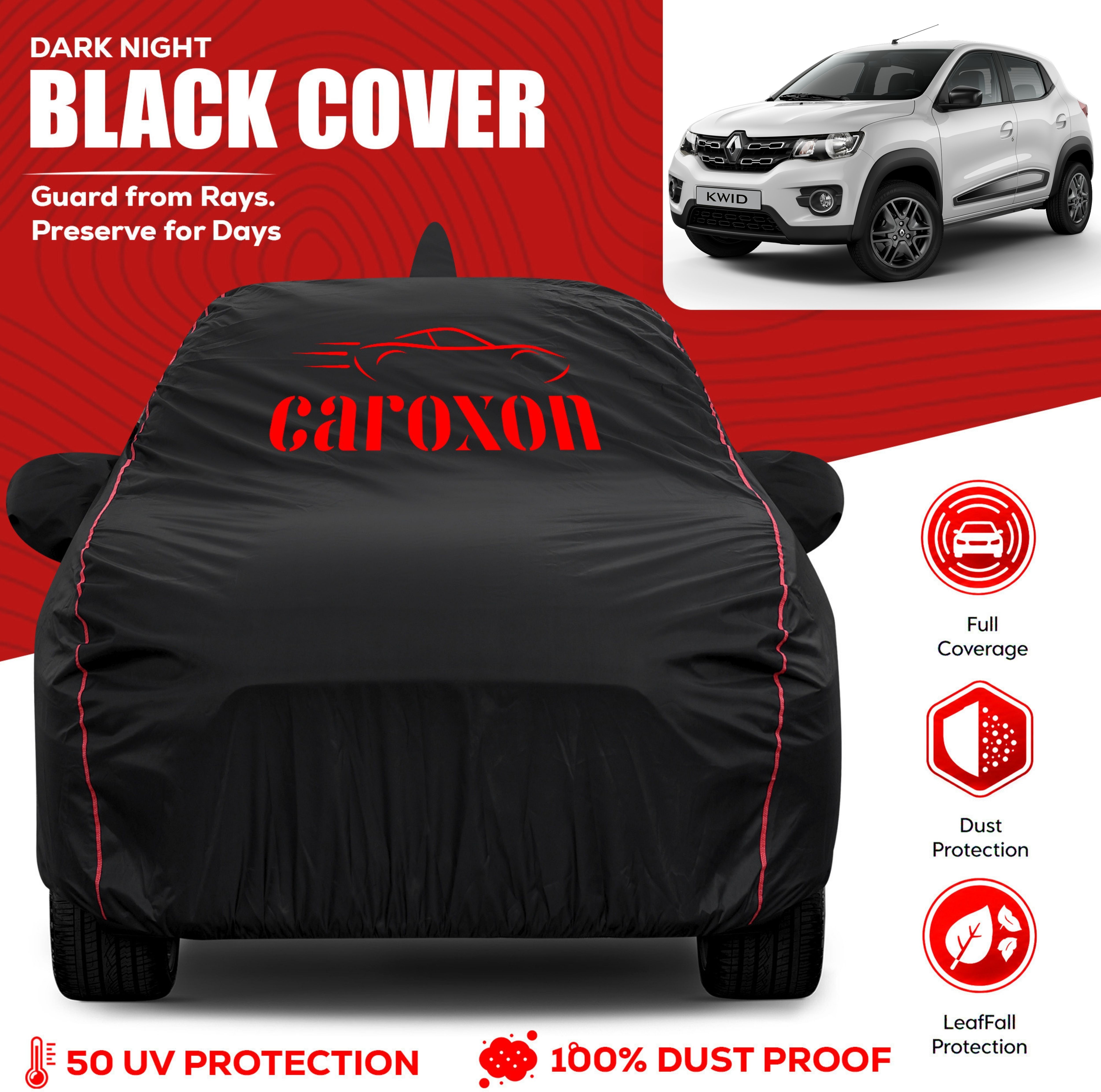 caroxon Renault Kwid, Kwid STD, Kwid EV, Kwid Climber 1.0 MT, Kwid 1.0 RXT Optional, Kwid AMT Body Cover-picture-47