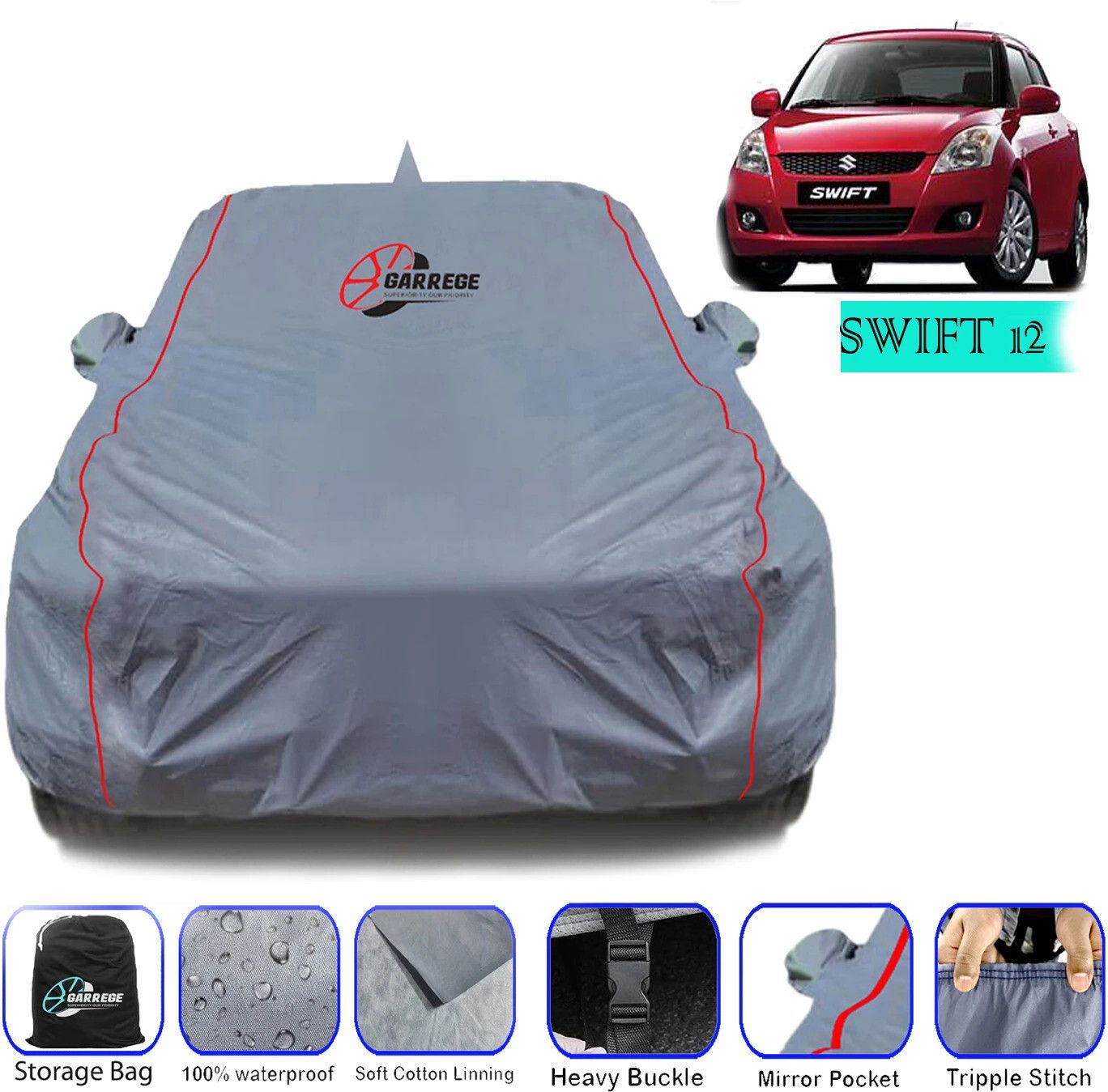 Maruti Suzuki Swift, Swift AMT VDI, Swift AMT ZDI, Swift AMT ZDI Plus Diesel Body Cover-image-20