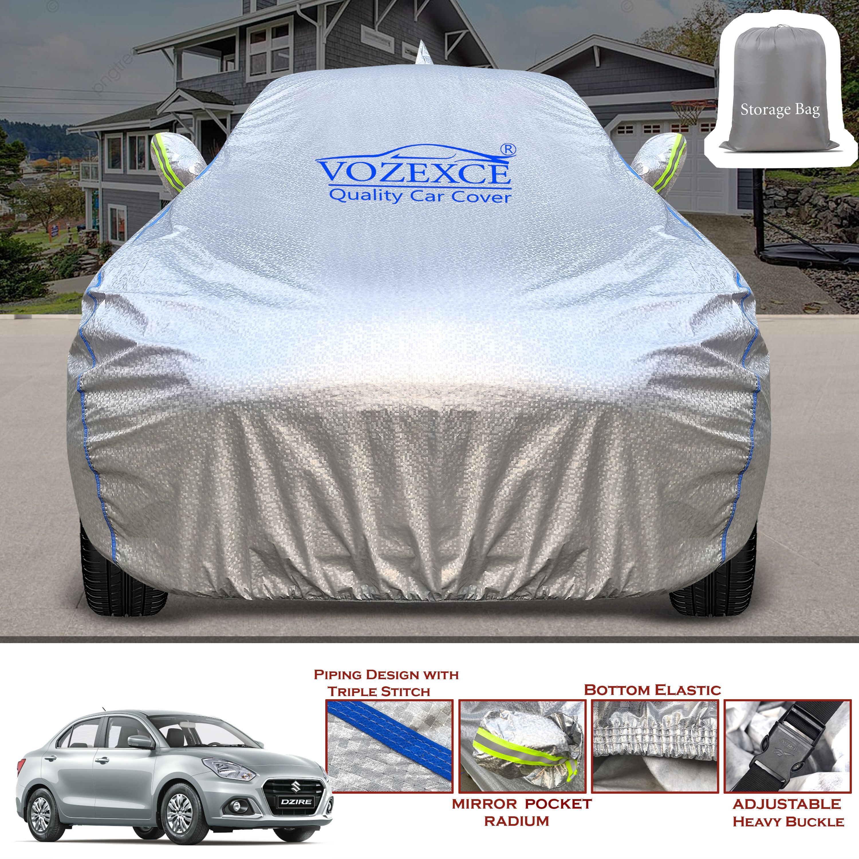 Maruti Dzire Body Cover-image-15