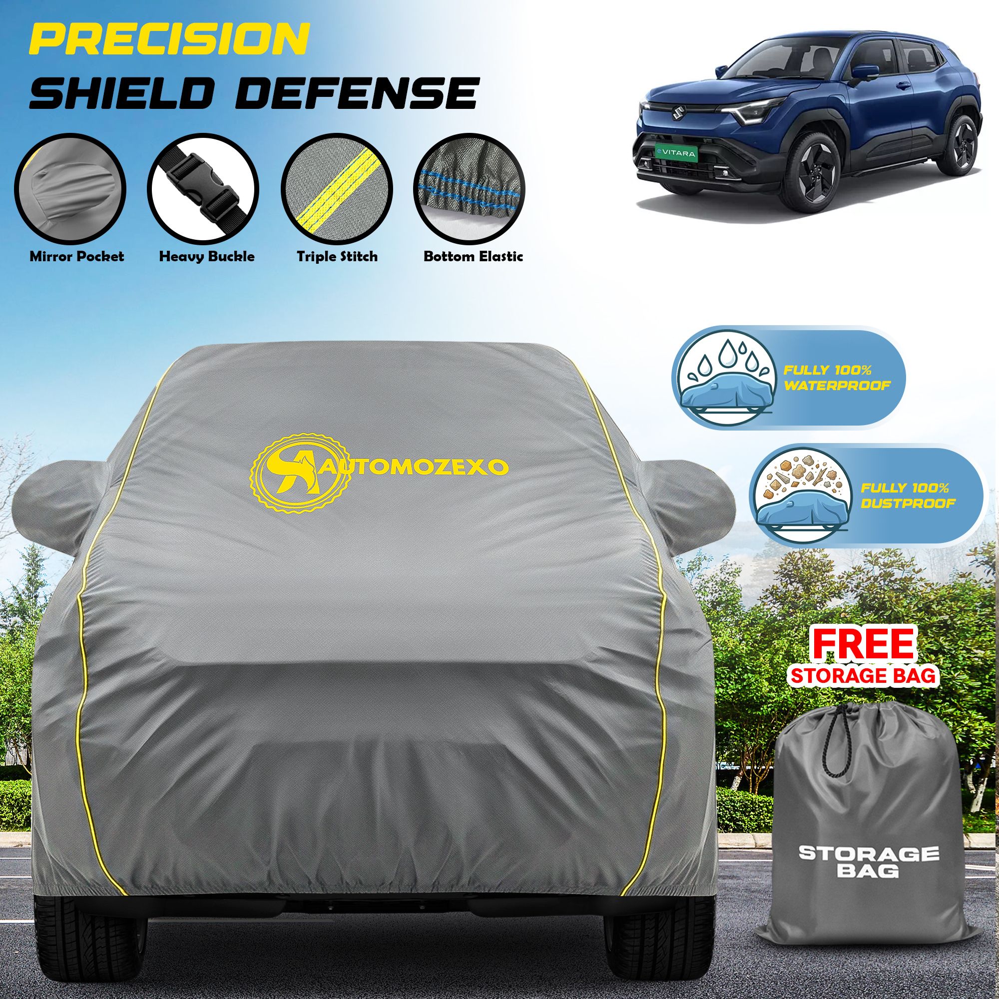 automozexo Maruti Universal For Car Body Cover-picture-22