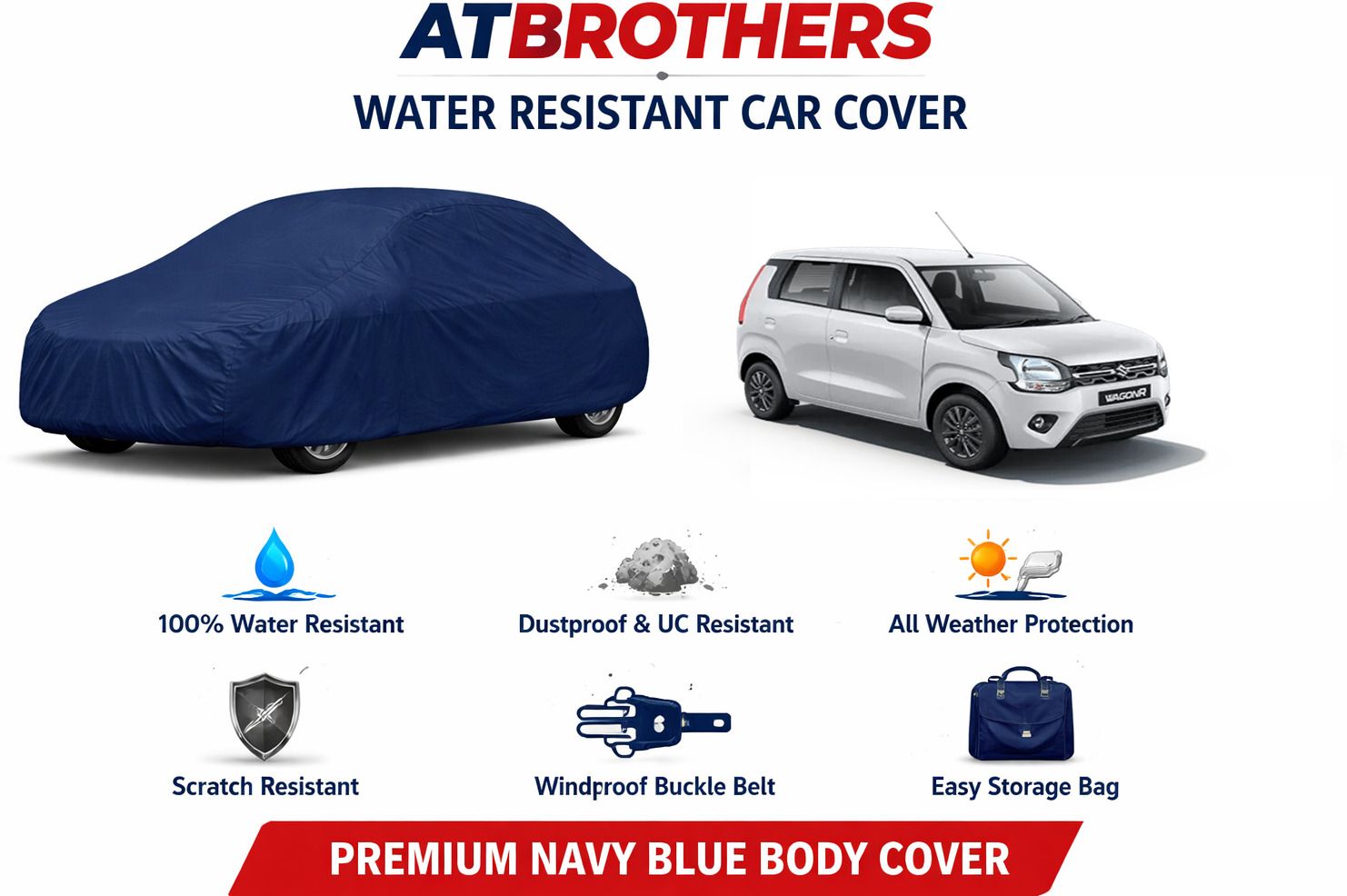 Maruti Suzuki WagonR Stingray Body Cover-image-18