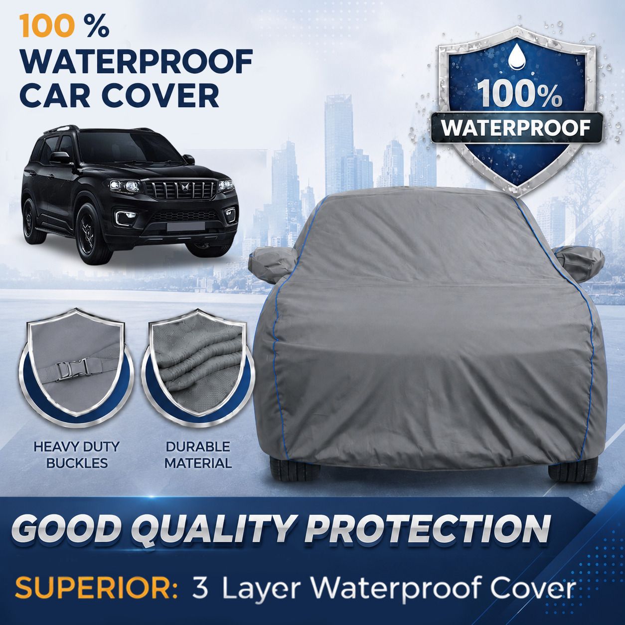 Mahindra Scorpio Body Cover-image-33