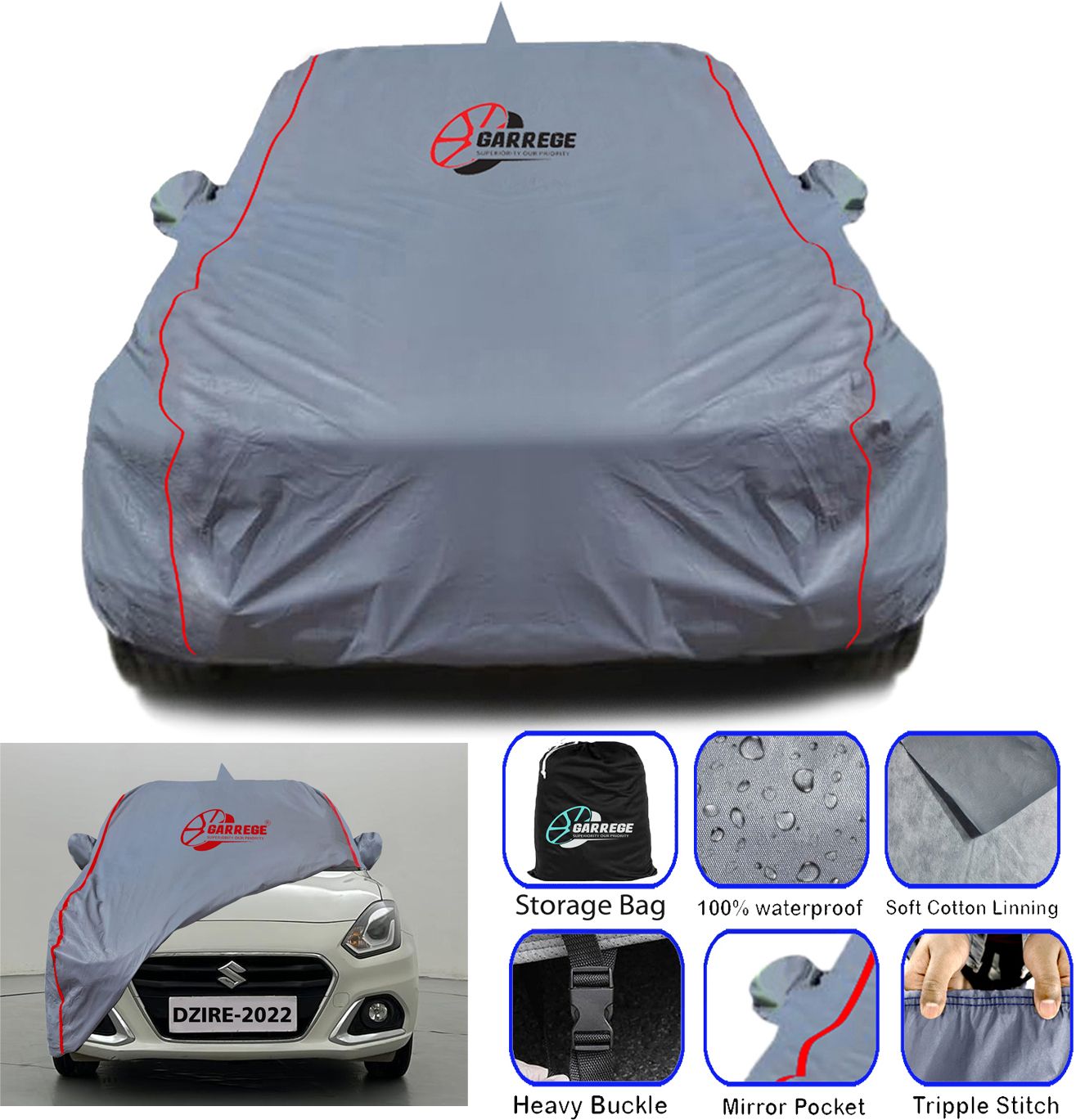 Maruti Suzuki Swift Dzire, Dzire, Swift Dzire AMT VDI Diesel Body Cover-image-18