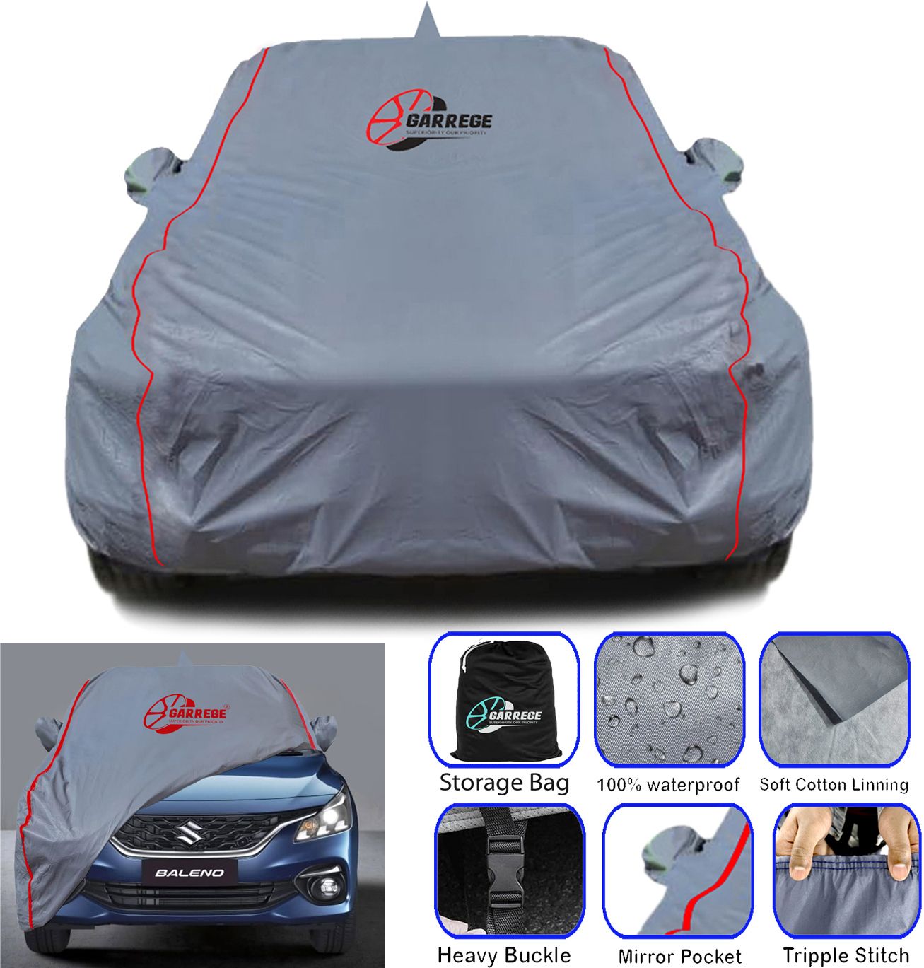 Maruti Suzuki Baleno, Baleno 1.2 Alpha, Baleno 1.2 Sigma Body Cover-image-31