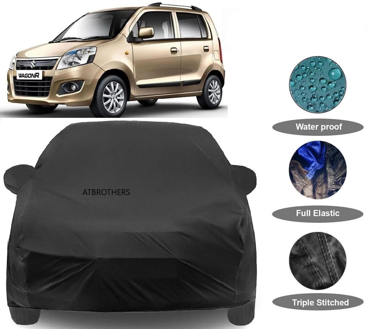Maruti Suzuki Wagon R VXI AMT Opt Petrol Body Cover-image-1