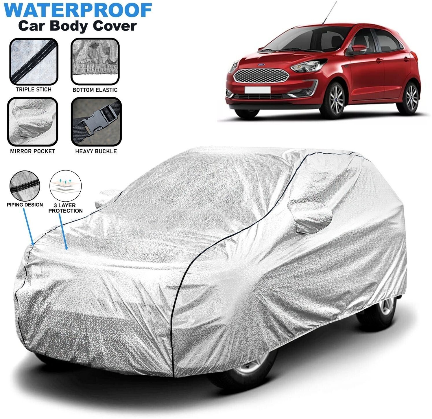 Ford Figo 1.2P Titanium MT, Figo 1.2P Titanium Plus MT, Figo 1.5D Titanium MT, Figo 1.5P Titanium AT Body Cover-image-49