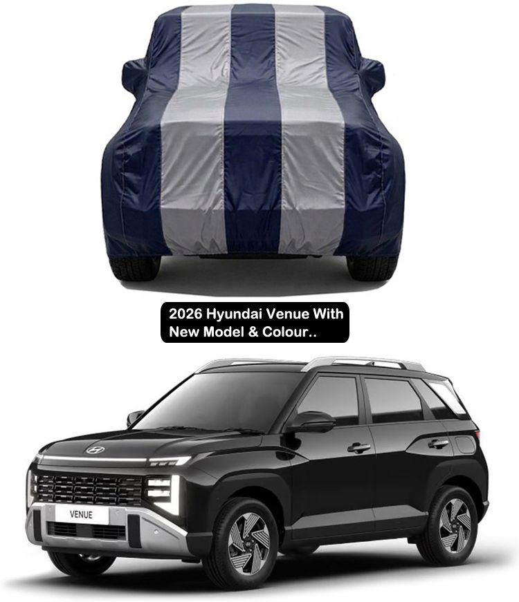 Hyundai Venue Car Cover, Hyundai Venue car body cover, Hyundai Venue 2026 Car Cover, All weather venue car cover, Hyundai Venue 2019 - 2026 All Car Model, Hyundai Venue Water - Repellent Car Cover, Hyundai Venue All Model, Venue Covers, New Venue Car Cover, Venue Popular car cover, Venue Facelift cover 2026, water-resistant rainproof monsoon cover for Venue, Dustproof-scratchproof-bird dropping resistant Car body cover venue, Venue body cover new venue car cover, Hyundai Venue Body Cover-image-29