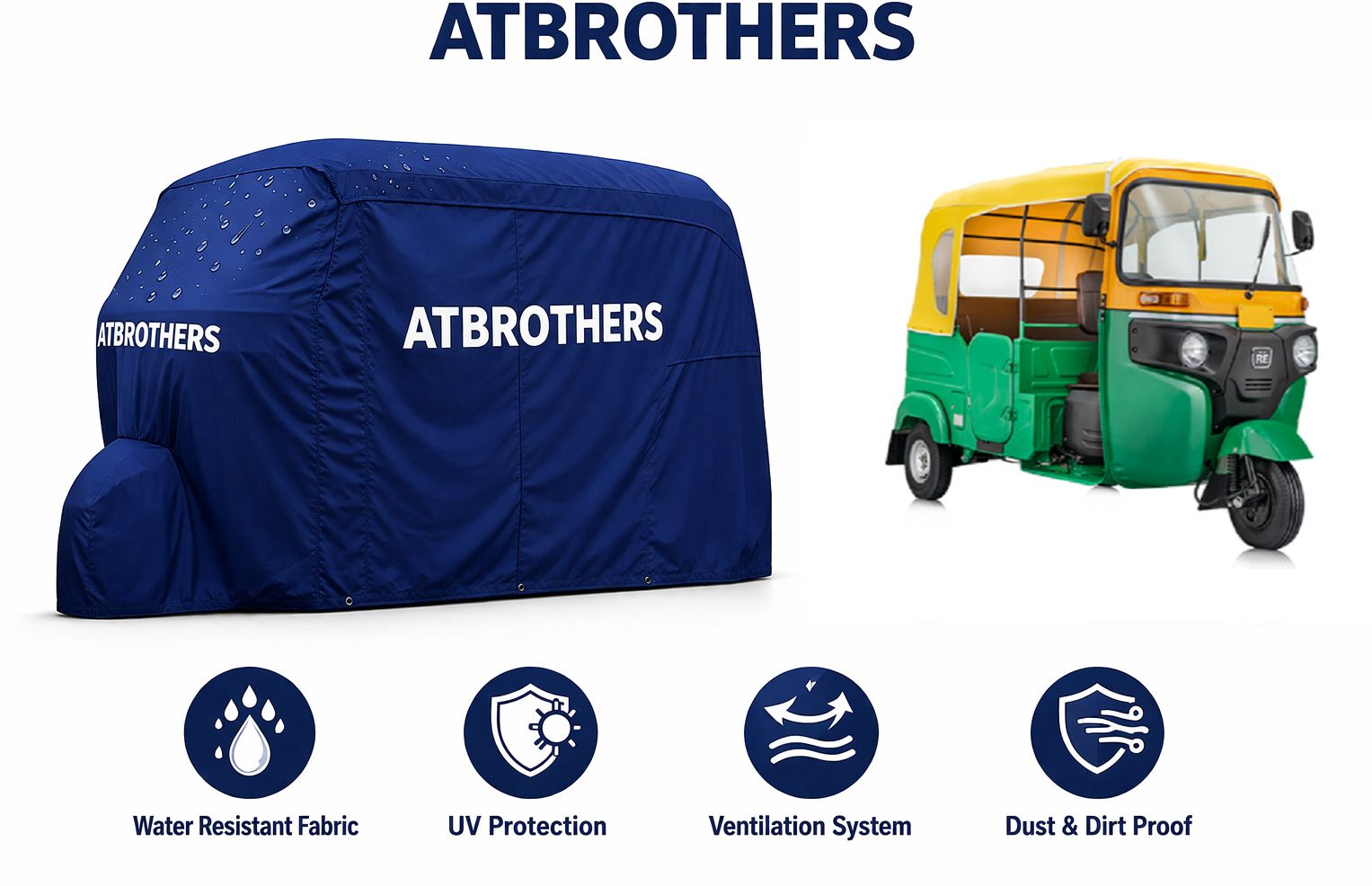 atbrothers Universal For Autorickshaw Universal For Autorickshaw Body Cover-picture-28