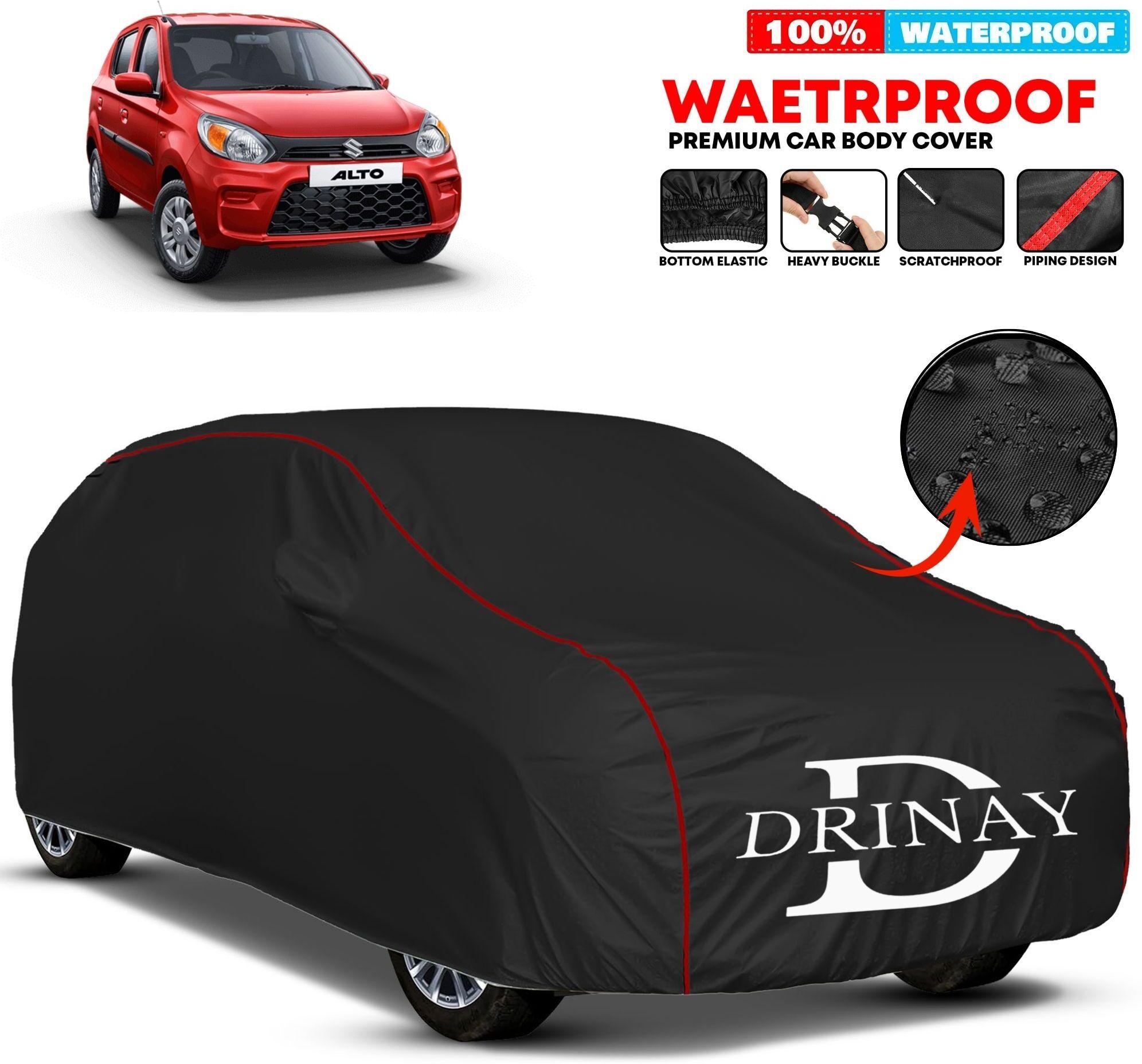 drinay Maruti Suzuki Alto 800 Body Cover-picture-38