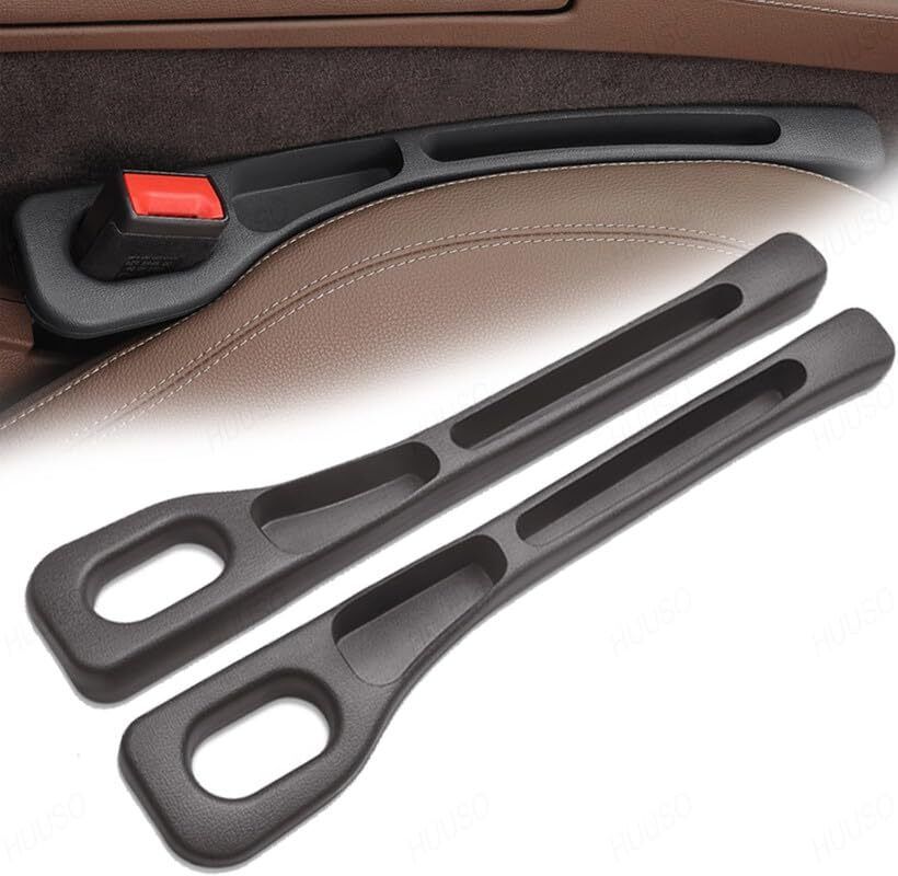 Car Seat Side Gap Filler Slot for Storing Phone Cards & Coins, Side Gap Plug Car Bottle Holder