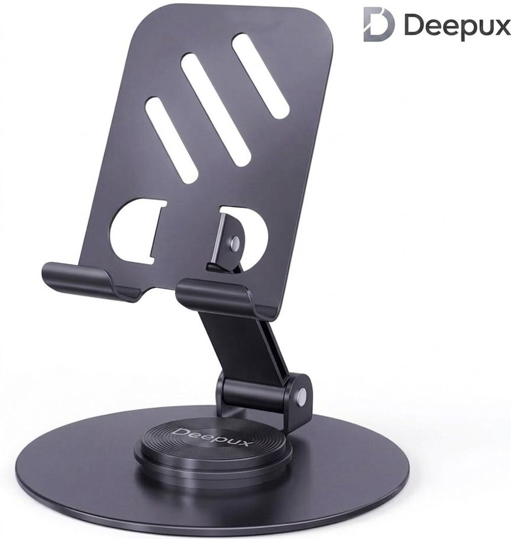 Deepux 360-degree rotating metal desktop stand Mobile Holder-picture-27