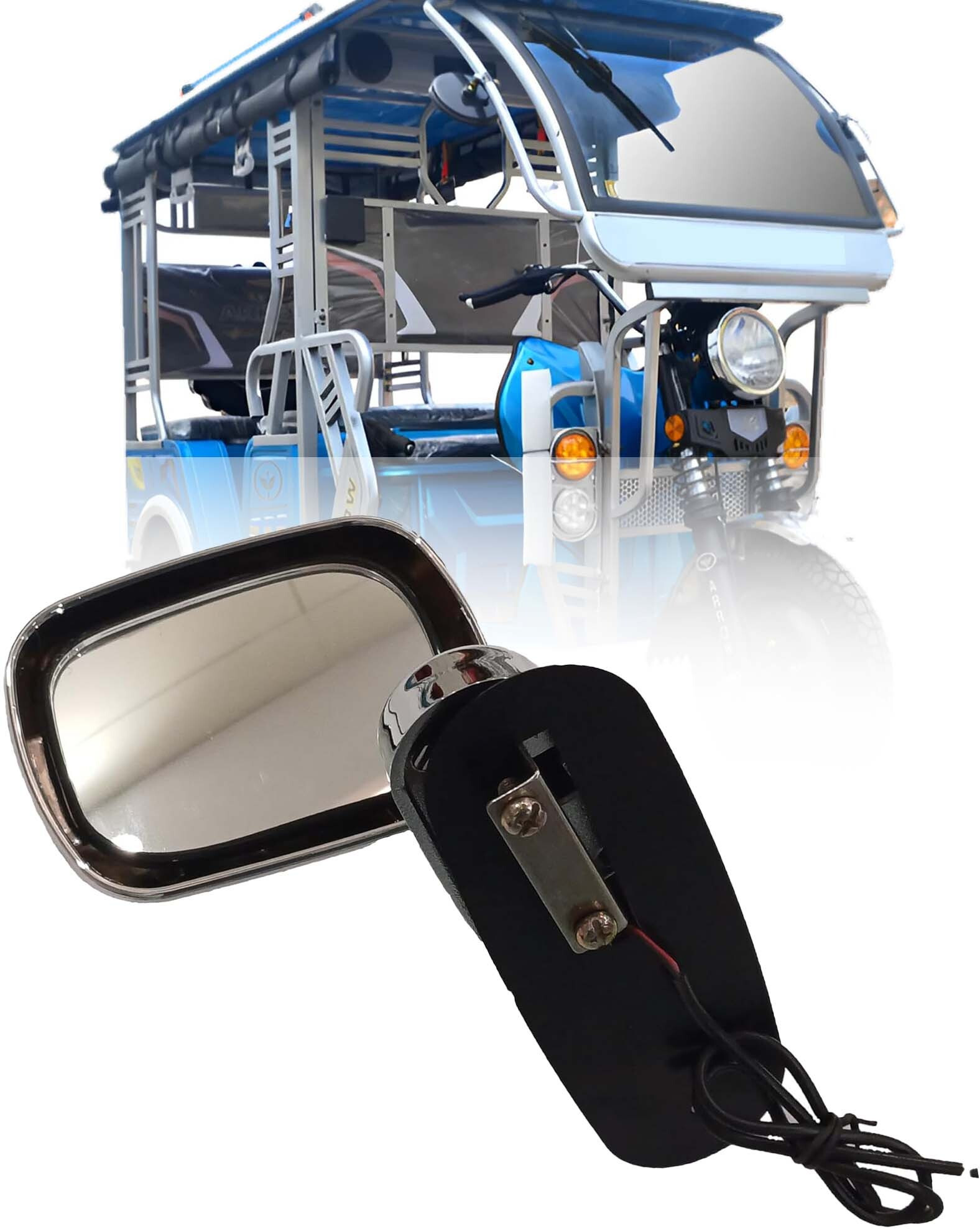 apsmotiv Mirror LED Mirror Universal E-Rickshaw Car Dash Indicator Lamp image 1