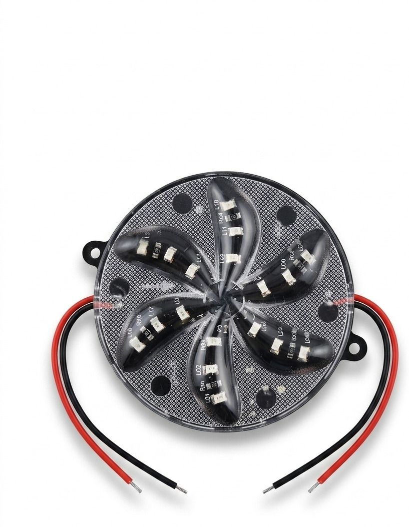 highglow 12V DC RGB LED Light | Dynamic Running Pattern | Decorative Light for Bike, Car Car Dash Indicator Lamp-picture-2
